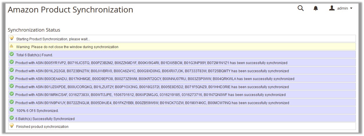 AmazonProductSynchronization