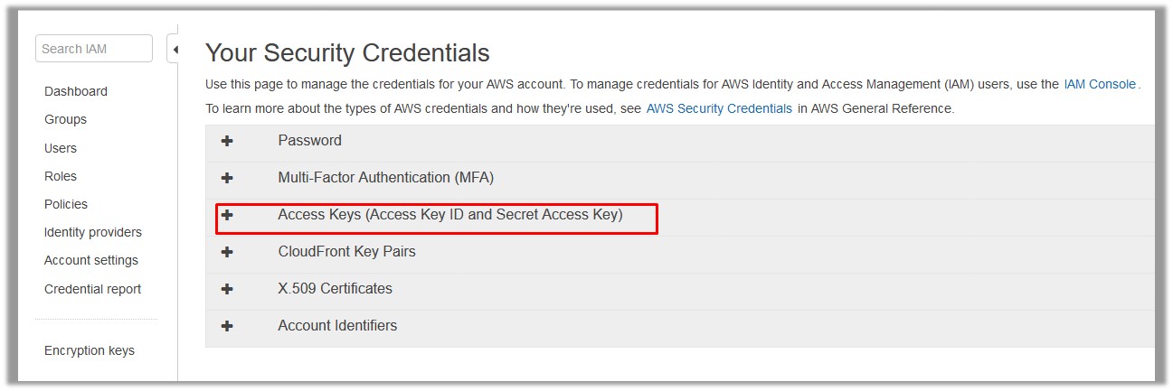 YourSecurityCredentials_Page