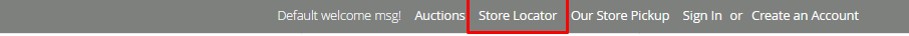 Store Locator Menu Frontend