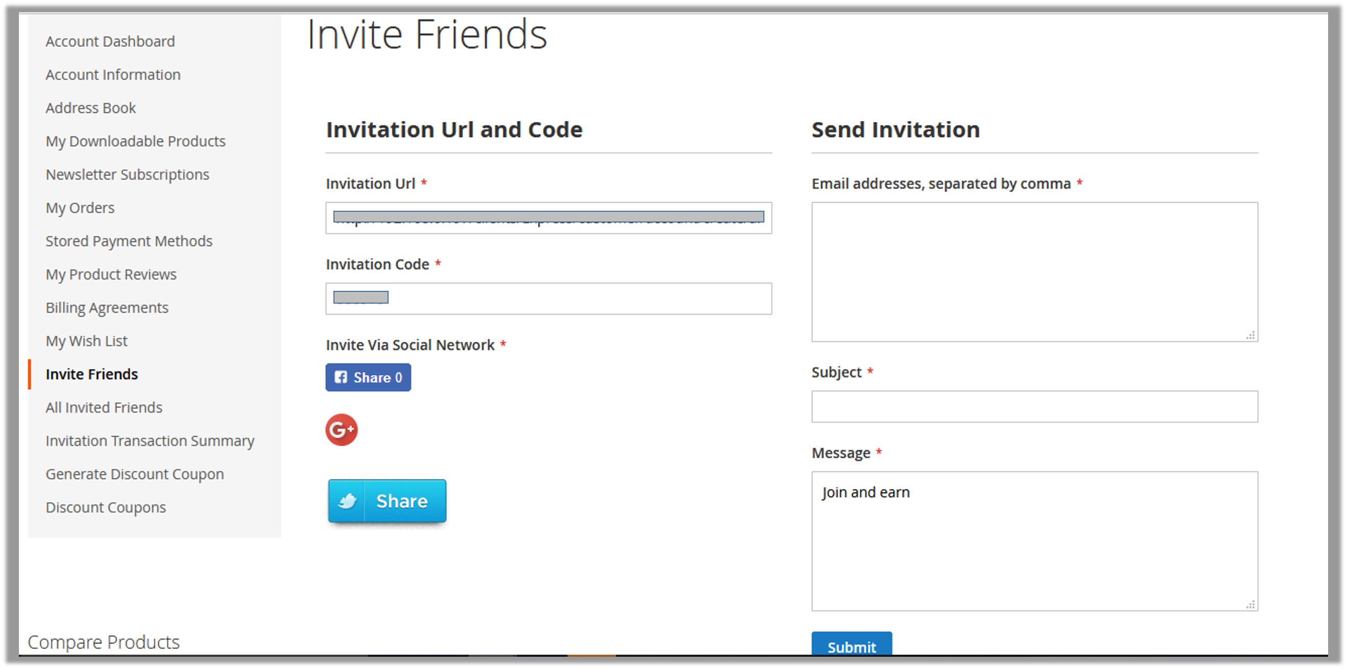 Invite Friends