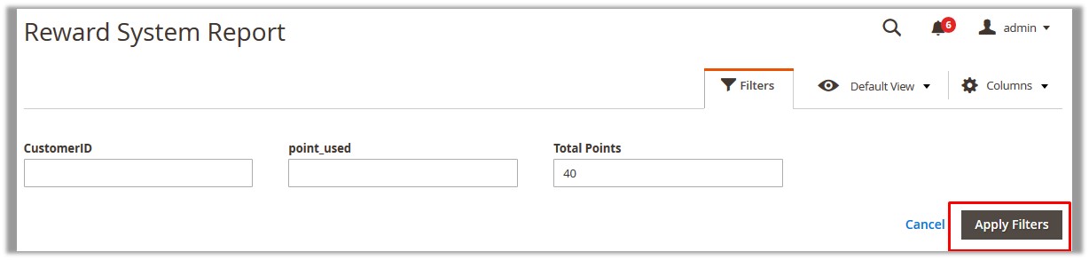 RewardSystemReport_Filter