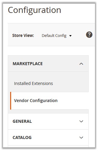 VendorConfiguration
