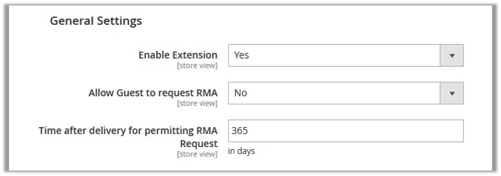 VendorRMAConfiguration_GeneralSettings
