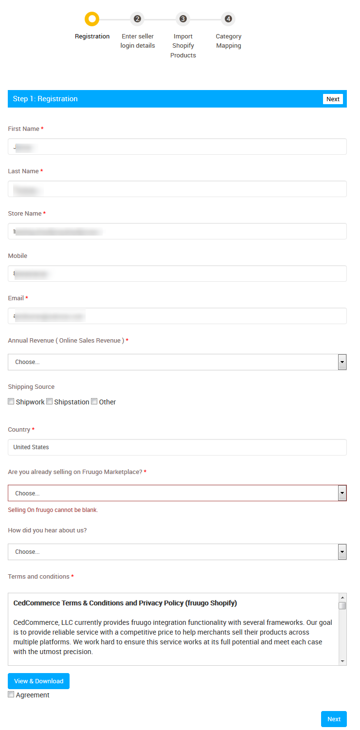 FruugoStep1Registration