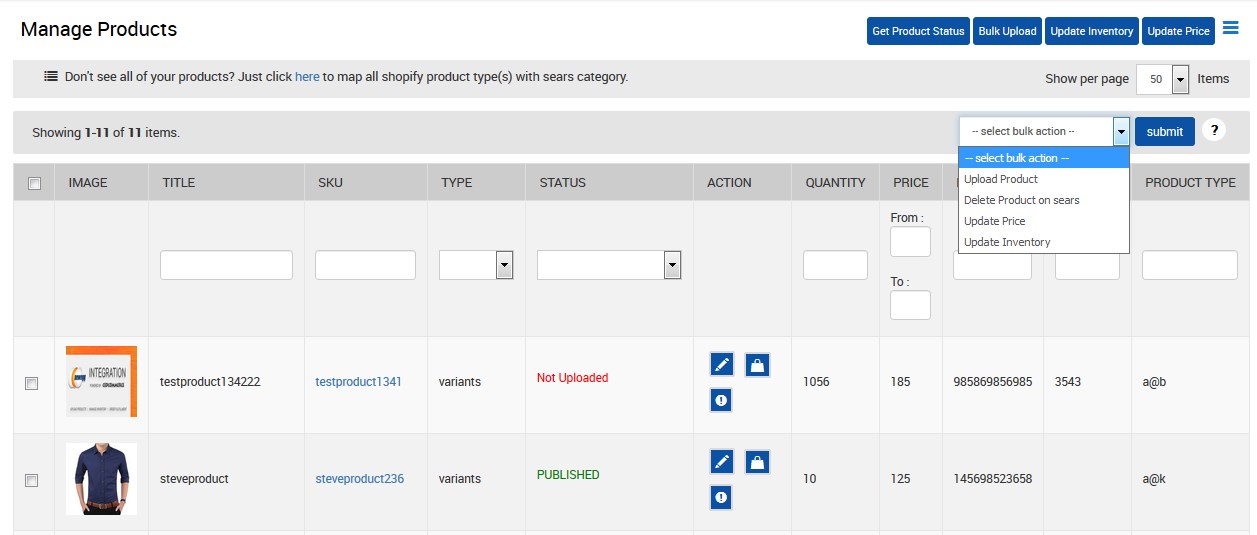 Sears_ManageProductsPage_BulkActionList