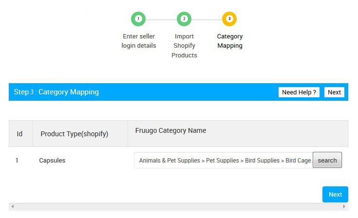 Fruugo Shopify app configuration 8
