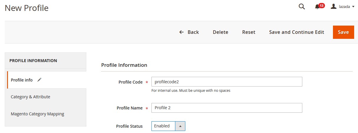 LazadaM2Integration_NewProfile_ProfileInfo