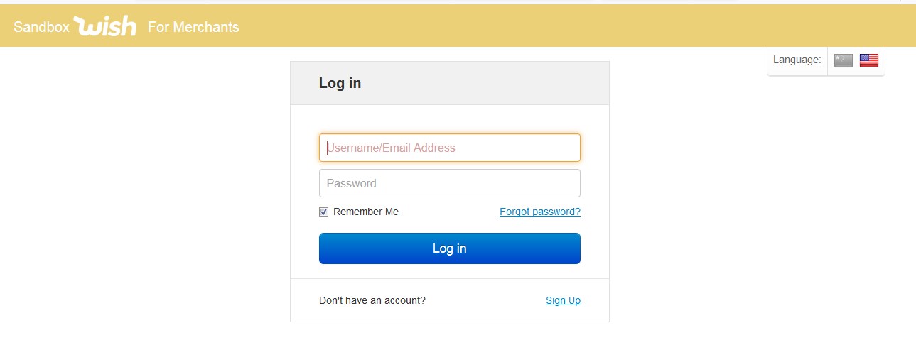 WishSellerPanel_LoginPAge