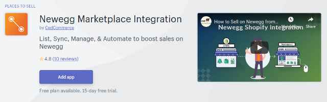 Newegg Shopify Integration