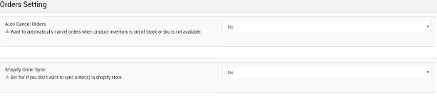 Newegg Orders Setting