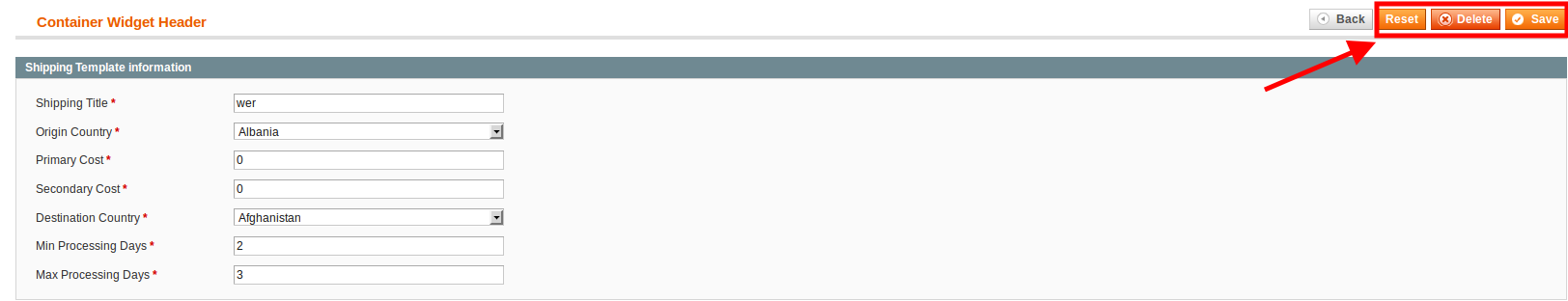 etsy shipping settings