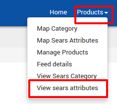 View sears attributes