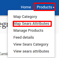 Map Sears Attributes