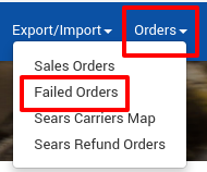 Failed Orders