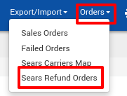 Sears Refund Orders