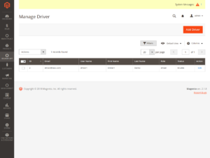 Delivery app admin guide Manage Driver and Driver Listing