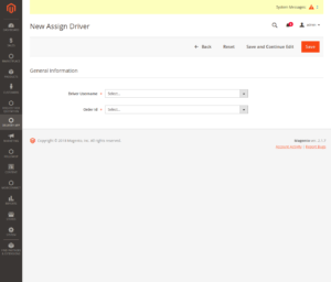 Delivery app admin guide assign new driver