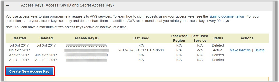 amazon access key