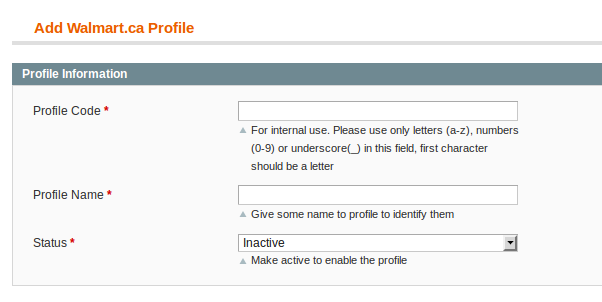 add walmart.ca profile