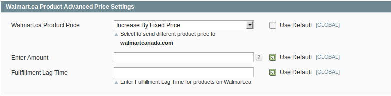 almart canada product ad0vanced price settings