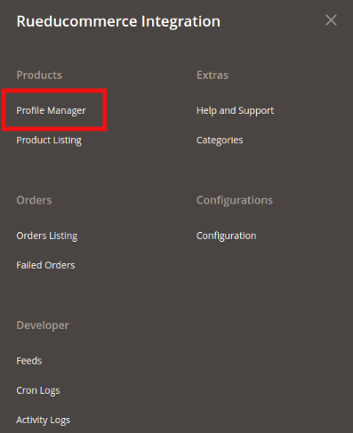 rueducommerce profile management