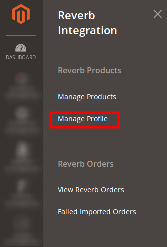 reverb magento 2 profile management