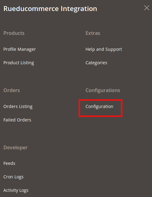 rueducommerce magento 2 integration guide configuration