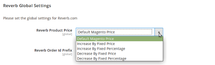 reverb product price settings