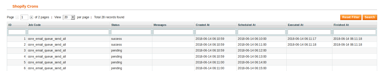 shopify cron logs