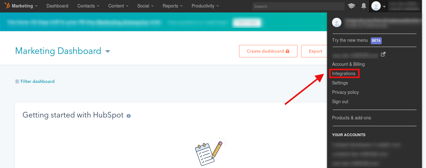 retrieve hubspot api key