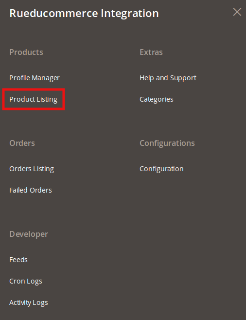 rueducommerce product listing