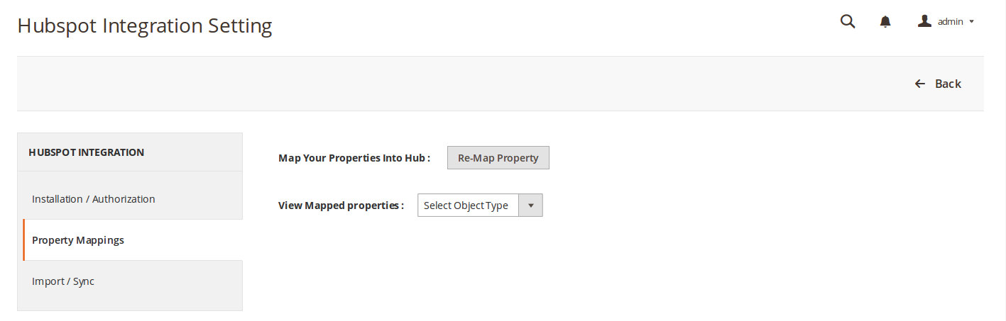 hubspot magento 2 property mapping