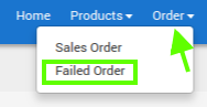 Failed Order