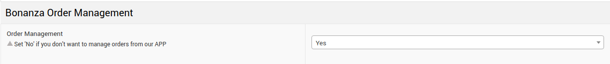 Bonanza Order Management