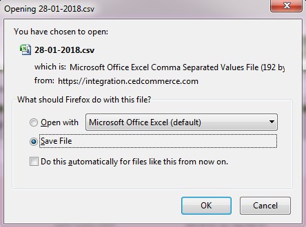 Save File - Dialog Box