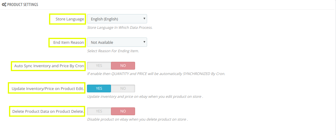 productsettings