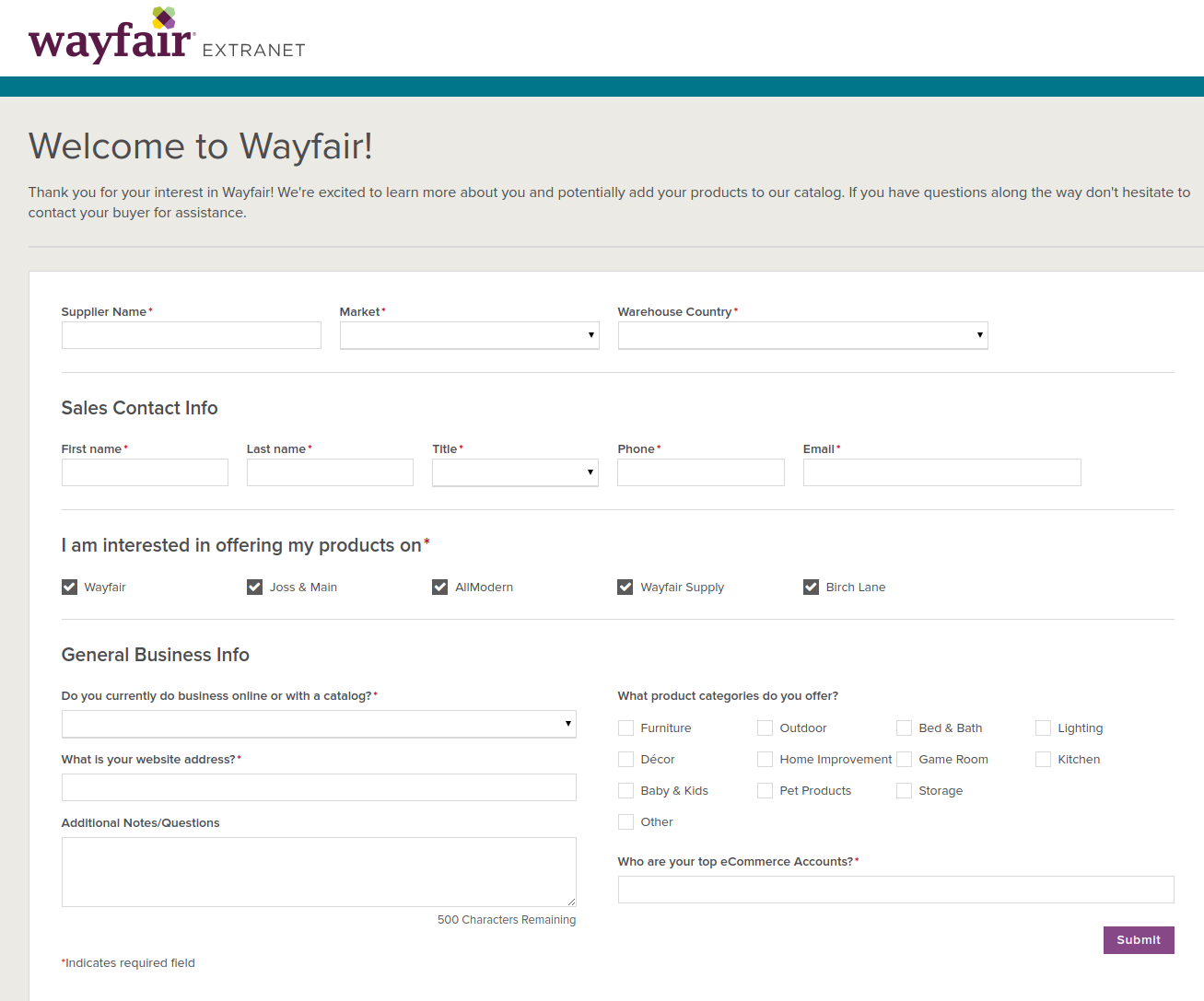 WooCommerce WayFair Integration