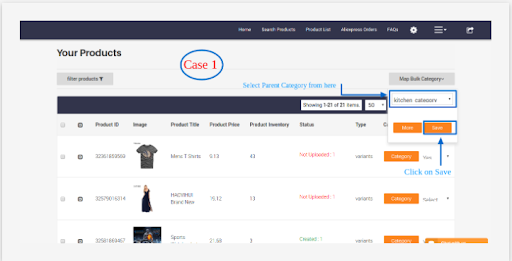 product parent category