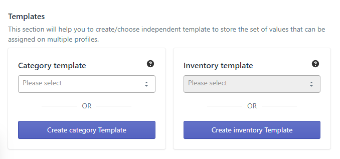 Category and Inventory