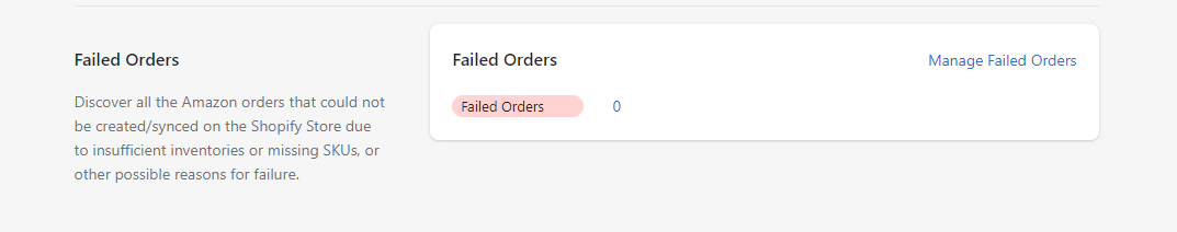 Failed Orders