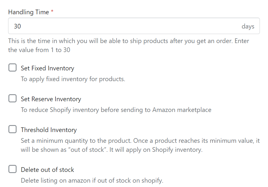 inventory handling