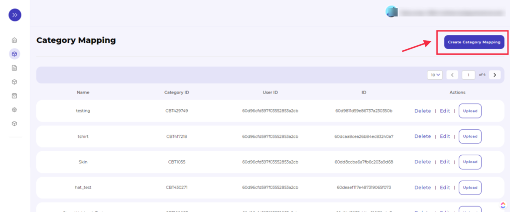 Mercado Libre integration category mapping step 1