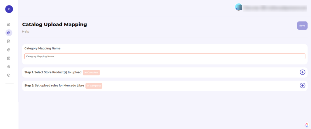 Mercado libre integration category mapping step 2