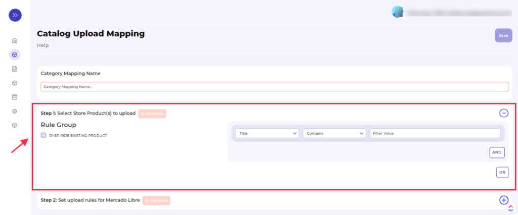 mercado libre integration category mapping 4